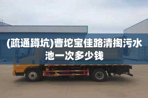 (疏通蹲坑)曹坨宝佳路清掏污水池一次多少钱