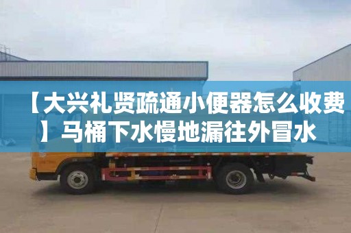 【大兴礼贤疏通小便器怎么收费】马桶下水慢地漏往外冒水