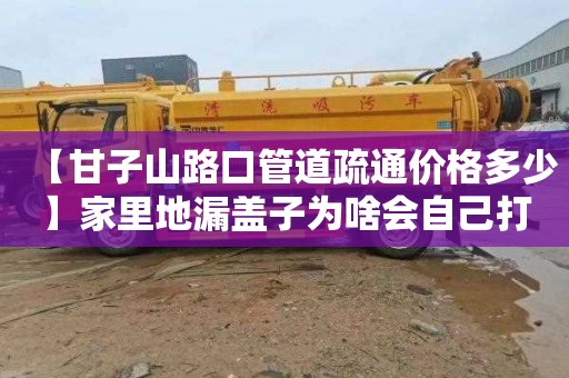 【甘子山路口管道疏通价格多少】家里地漏盖子为啥会自己打开