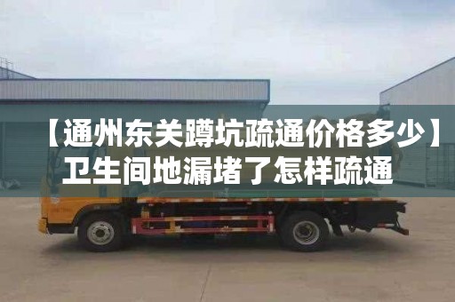 【通州东关蹲坑疏通价格多少】卫生间地漏堵了怎样疏通