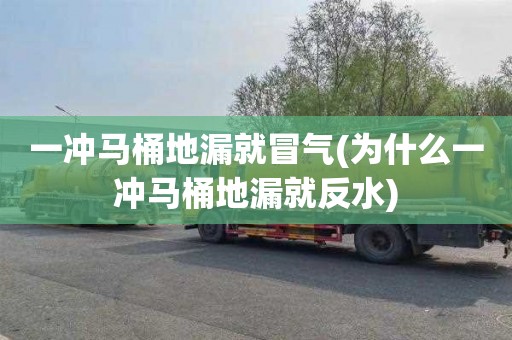 一冲马桶地漏就冒气(为什么一冲马桶地漏就反水)