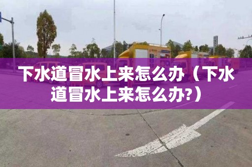 下水道冒水上来怎么办（下水道冒水上来怎么办?）