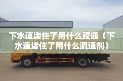 下水道堵住了用什么疏通（下水道堵住了用什么疏通剂）