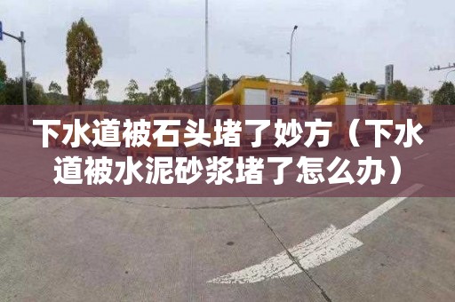 下水道被石头堵了妙方（下水道被水泥砂浆堵了怎么办）