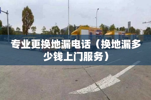 专业更换地漏电话（换地漏多少钱上门服务）