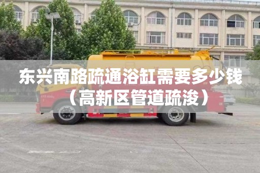 东兴南路疏通浴缸需要多少钱（高新区管道疏浚）