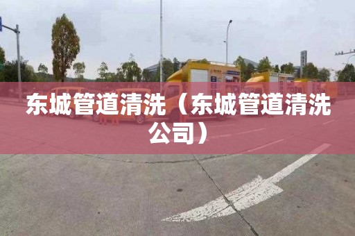 东城管道清洗（东城管道清洗公司）