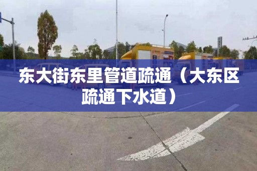 东大街东里管道疏通（大东区疏通下水道）