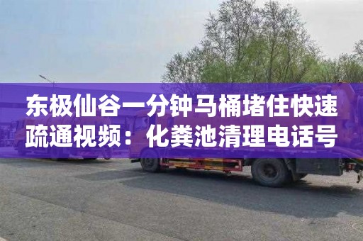 东极仙谷一分钟马桶堵住快速疏通视频：化粪池清理电话号码