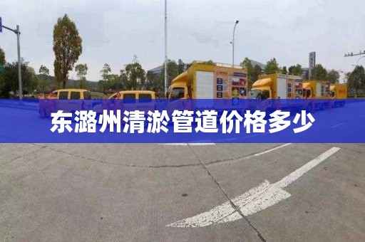 东潞州清淤管道价格多少