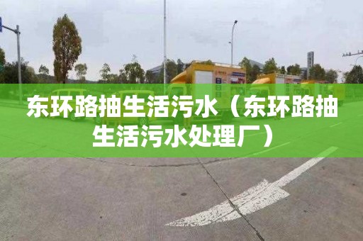 东环路抽生活污水（东环路抽生活污水处理厂）