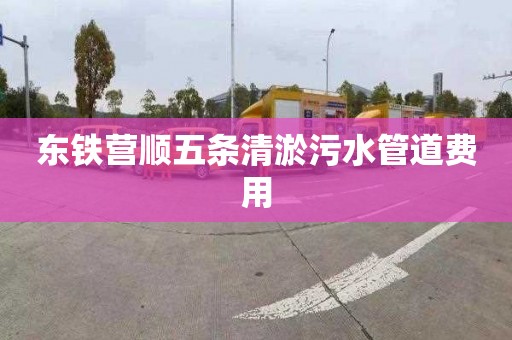 东铁营顺五条清淤污水管道费用