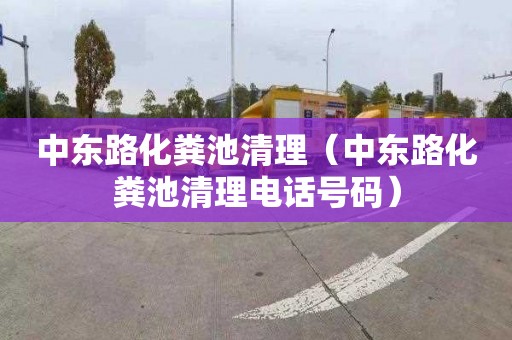 中东路化粪池清理（中东路化粪池清理电话号码）