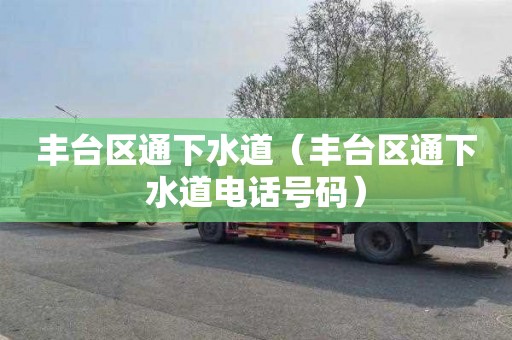 丰台区通下水道（丰台区通下水道电话号码）