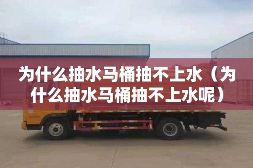 为什么抽水马桶抽不上水（为什么抽水马桶抽不上水呢）