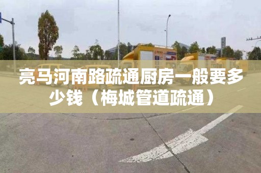 亮马河南路疏通厨房一般要多少钱（梅城管道疏通）