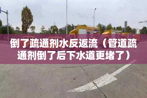 倒了疏通剂水反返流（管道疏通剂倒了后下水道更堵了）