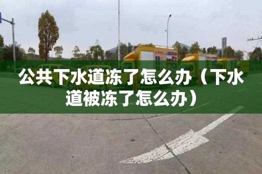 公共下水道冻了怎么办（下水道被冻了怎么办）