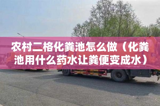 农村二格化粪池怎么做（化粪池用什么药水让粪便变成水）