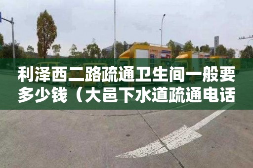 利泽西二路疏通卫生间一般要多少钱（大邑下水道疏通电话）