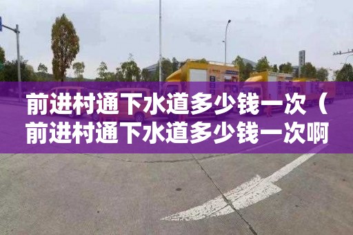 前进村通下水道多少钱一次（前进村通下水道多少钱一次啊）