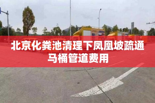 北京化粪池清理下凤凰坡疏通马桶管道费用