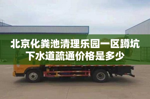 北京化粪池清理乐园一区蹲坑下水道疏通价格是多少