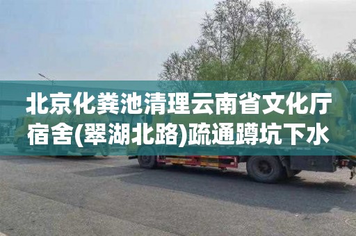 北京化粪池清理云南省文化厅宿舍(翠湖北路)疏通蹲坑下水道多少钱