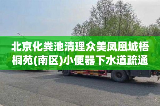 北京化粪池清理众美凤凰城梧桐苑(南区)小便器下水道疏通在哪里找