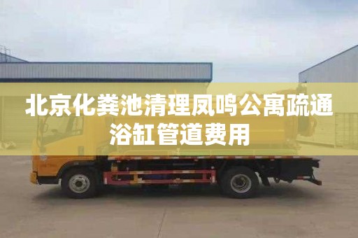 北京化粪池清理凤鸣公寓疏通浴缸管道费用