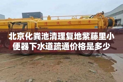 北京化粪池清理复地紫藤里小便器下水道疏通价格是多少