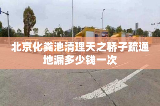 北京化粪池清理天之骄子疏通地漏多少钱一次