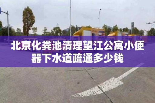 北京化粪池清理望江公寓小便器下水道疏通多少钱