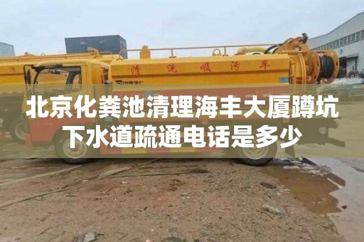 北京化粪池清理海丰大厦蹲坑下水道疏通电话是多少