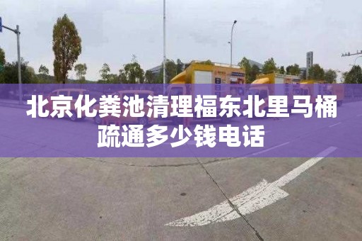 北京化粪池清理福东北里马桶疏通多少钱电话