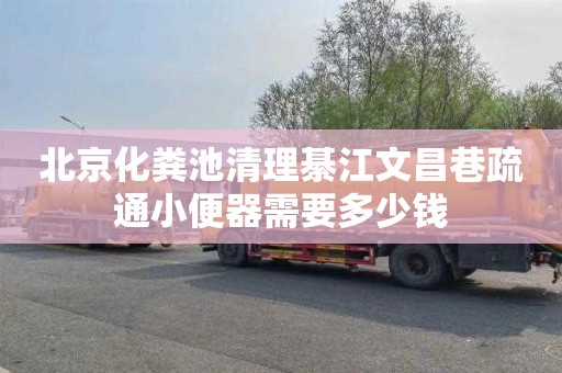 北京化粪池清理綦江文昌巷疏通小便器需要多少钱