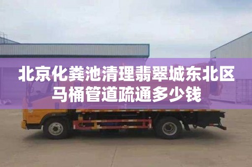 北京化粪池清理翡翠城东北区马桶管道疏通多少钱