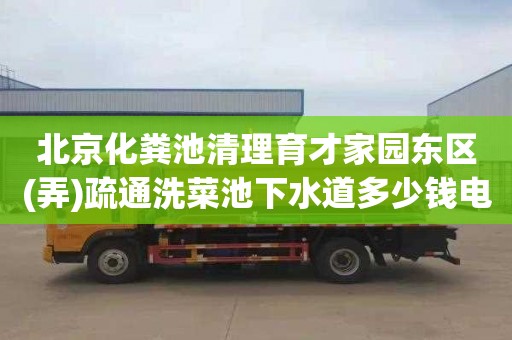 北京化粪池清理育才家园东区(弄)疏通洗菜池下水道多少钱电话