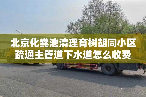 北京化粪池清理育树胡同小区疏通主管道下水道怎么收费