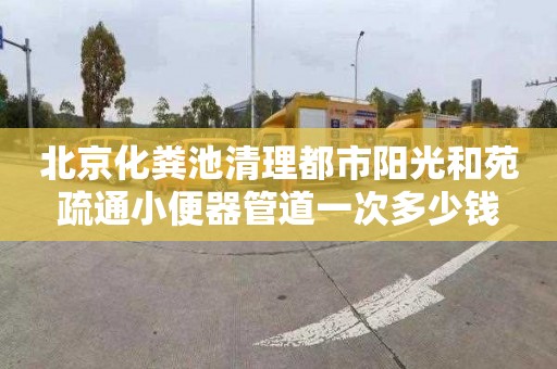 北京化粪池清理都市阳光和苑疏通小便器管道一次多少钱