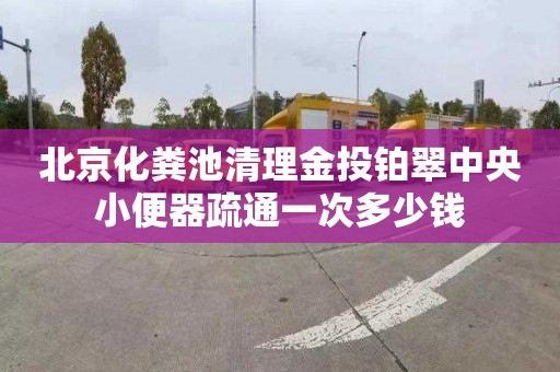 北京化粪池清理金投铂翠中央小便器疏通一次多少钱