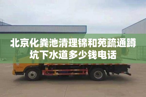 北京化粪池清理锦和苑疏通蹲坑下水道多少钱电话