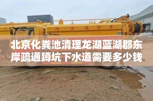 北京化粪池清理龙湖蓝湖郡东岸疏通蹲坑下水道需要多少钱