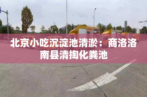 北京小吃沉淀池清淤：商洛洛南县清掏化粪池