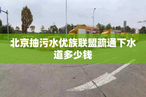 北京抽污水优族联盟疏通下水道多少钱