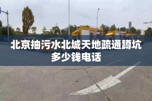 北京抽污水北城天地疏通蹲坑多少钱电话