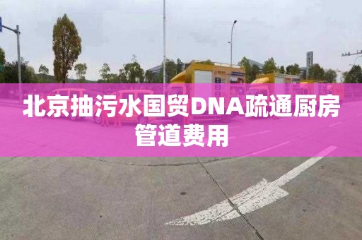 北京抽污水国贸DNA疏通厨房管道费用