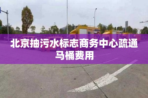 北京抽污水标志商务中心疏通马桶费用