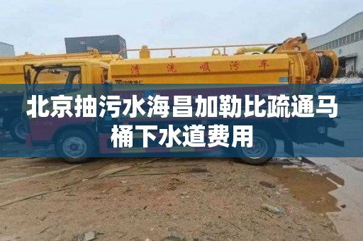 北京抽污水海昌加勒比疏通马桶下水道费用