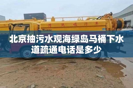 北京抽污水观海绿岛马桶下水道疏通电话是多少